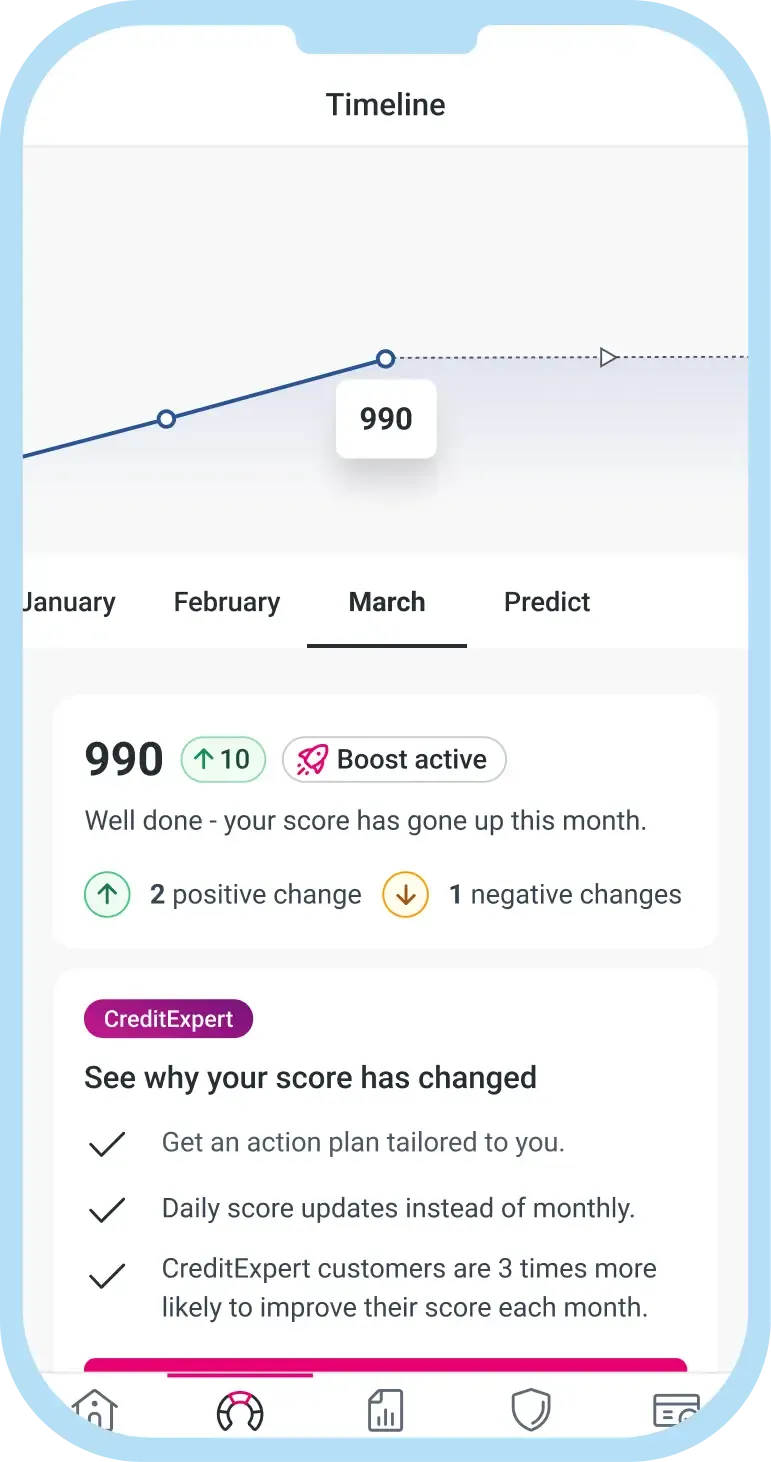 Credit report timeline
